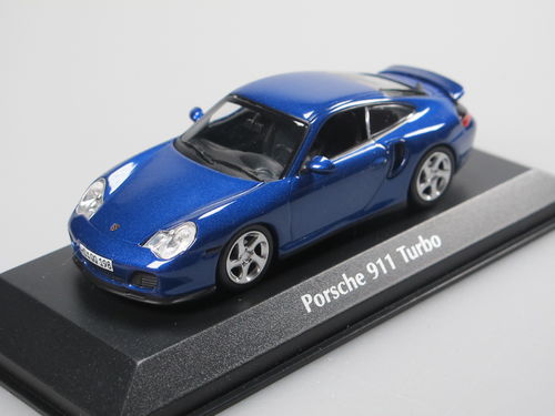Maxichamps 1999 Porsche 911 996 Turbo blau 1/43