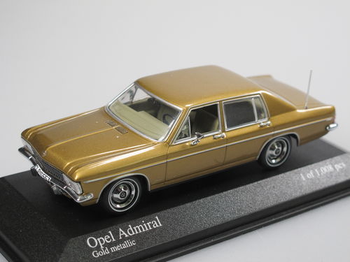 Minichamps 1969 Opel Admiral gold metallic 1/43
