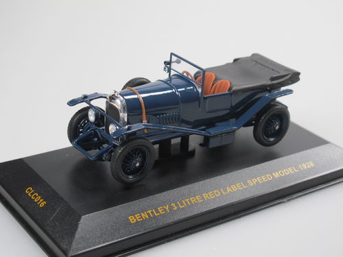 IXO Bentley 3 Litre Red Label Convertible 1926 blue 1/43