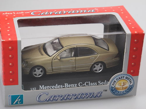 Cararama Mercedes-Benz C-Klasse W203 2000-2007 gold 1/43