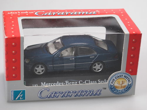 Cararama Mercedes-Benz C-Klasse W203 2000-2007 blau 1/43