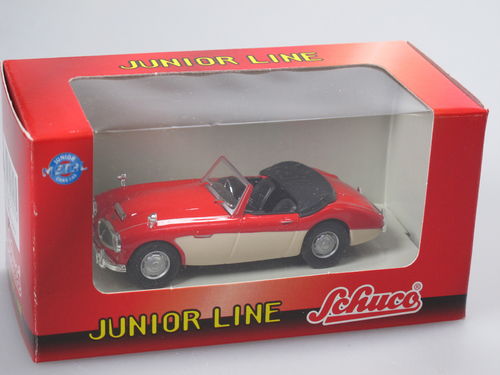 Schuco Junior Austin Healey Roadster rot/weiß 1/43