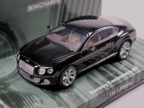 Minichamps 2011 Bentley Continental GT schwarz 1/43