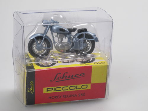 Schuco Piccolo Horex Regina 250 Motorrad 1952 blau ca 1/43