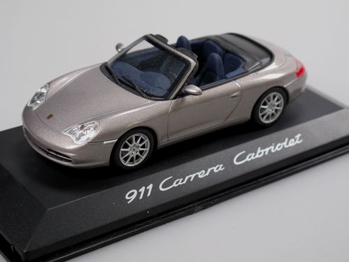 Minichamps 2001 Porsche 911 996 Carrera Cabriolet grau 1/43