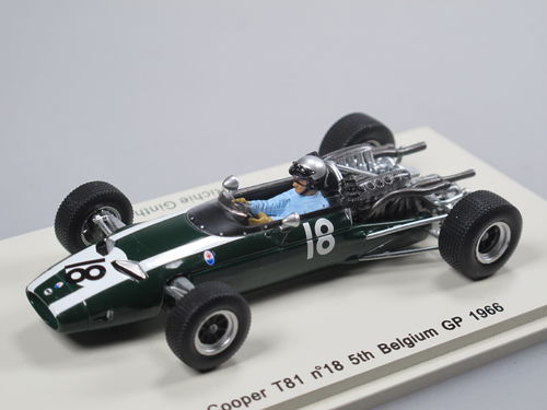 Spark Cooper T81 Formel 1 GP Belgien 1966 Ginther #18 1/43