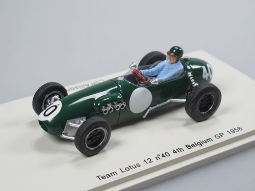 Spark Team Lotus 12 Formel 1 Belgium GP 1958 Allison #40 1/43
