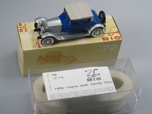RIO 1923 Rolls Royce 20 hp Twenty blau/silber 1/43