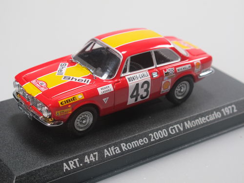 Detail Cars Alfa Romeo 2000 GTV Rallye Monte Carlo 1972 1/43